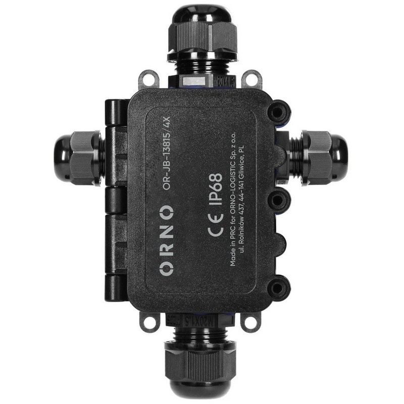 Puszka natynkowa IP68 układ X Orno OR-JB-13815/4X