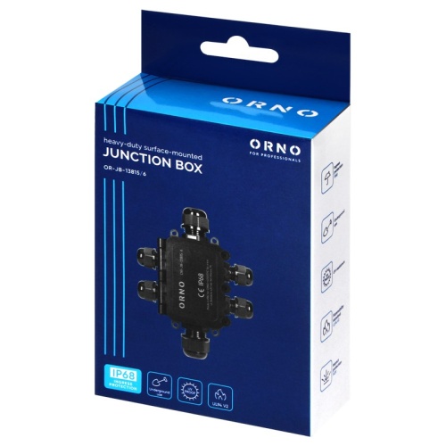 Puszka Heavy-Duty IP68 Orno 6 przepustów