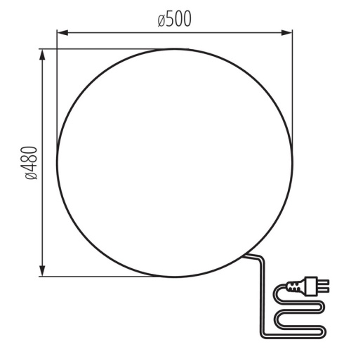 Lampa ogrodowa kula 50 cm Kanlux STONO TRK