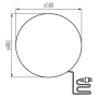 Lampa ogrodowa kula 50 cm Kanlux STONO TRK