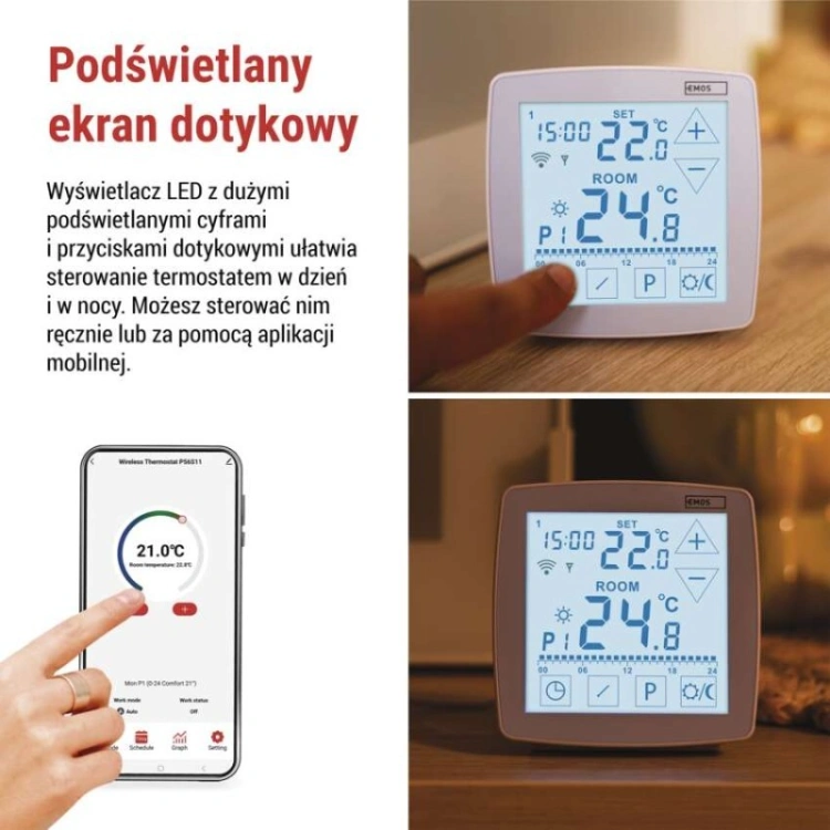 Podświetlany ekran dotykowy P56S11