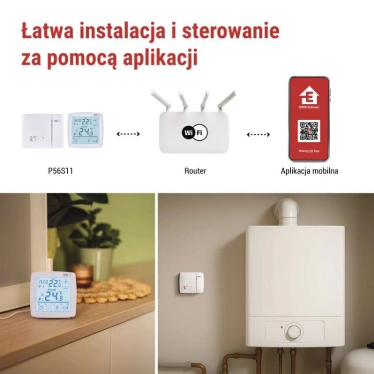 Łatwa instalacja i sterowanie za pomocą aplikacji P56S11