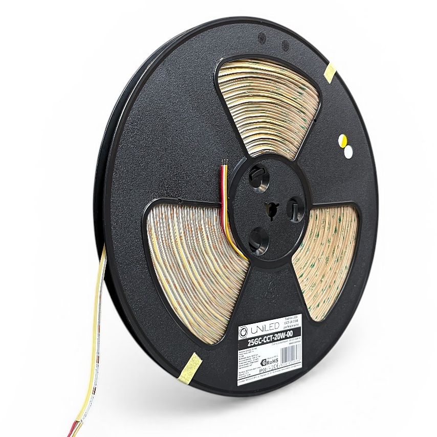 Taśma LED COB biała CCT 2700-6500K UNILED rolka 25m