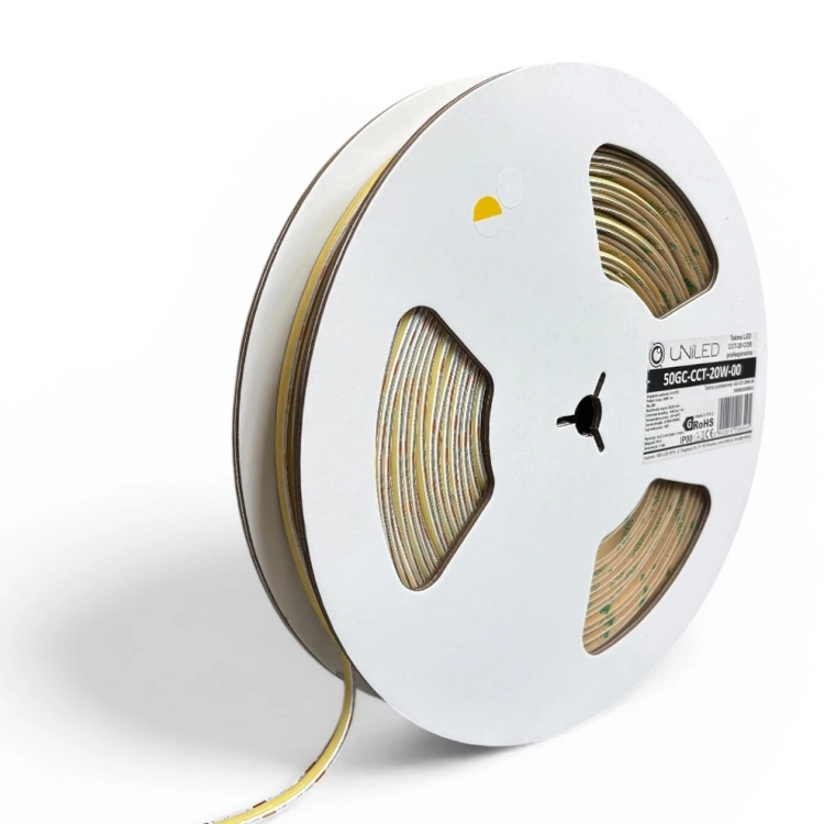 Taśma LED COB biała CCT 2700-6500K UNILED 25m