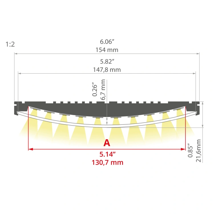 Profil LED MULTI A do budowy opraw led, odcinki 1m, 2m wymiar.jpg