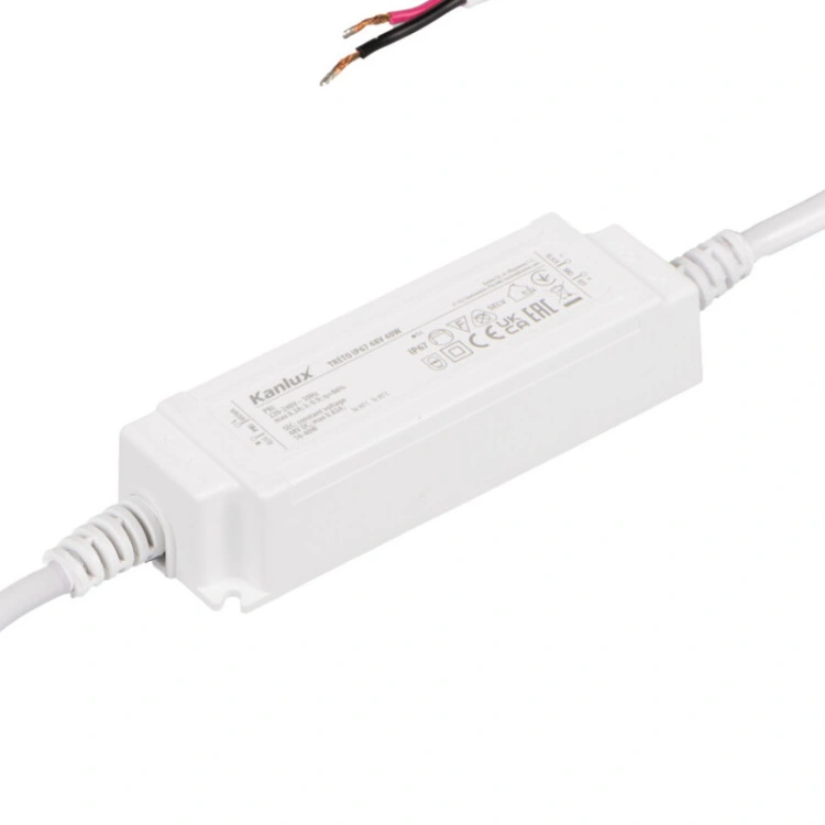 Biały zasilacz Kanlux TRETO IP67 48V