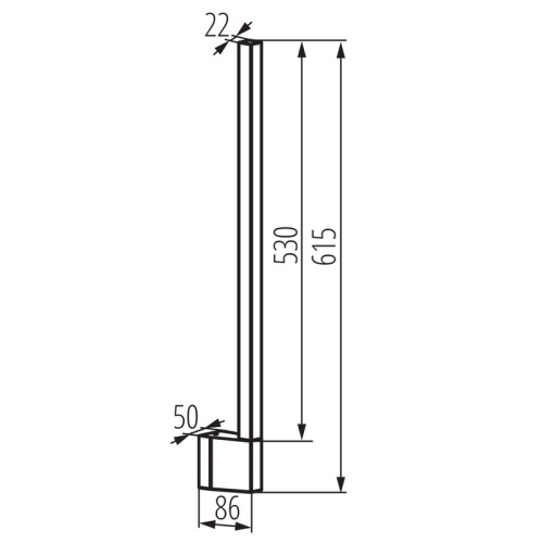 Oprawa elewacyjna LED YALTE czarna