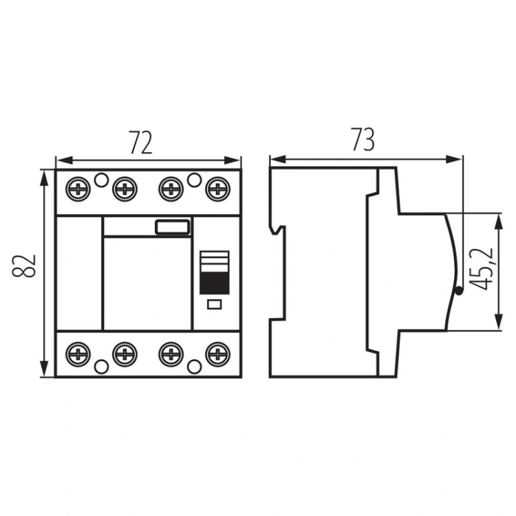 Aparat modułowy 4P 63A do rozdzielnicy KRD10