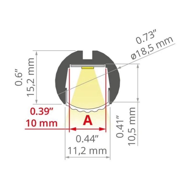 Profil LED OLEK klosz transparentny; odcinki 1m, 2m, 3m wymiar.jpg