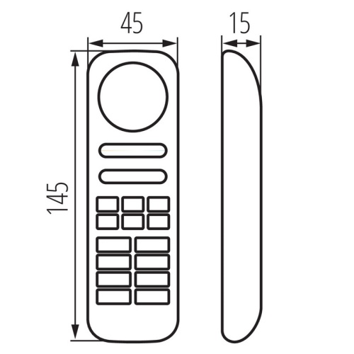 Sterownik pilot LED z panelem dotykowym RGBW