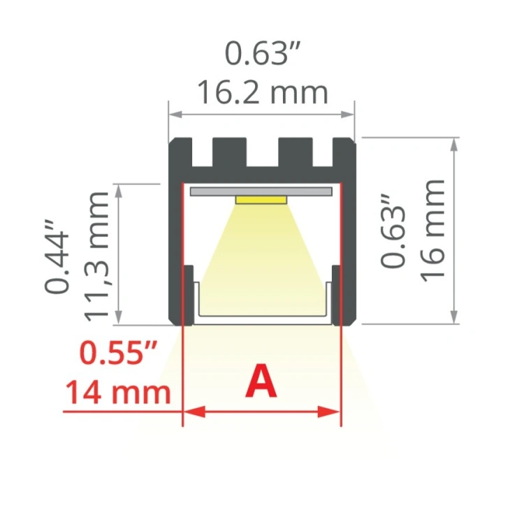 Profil LED PDS ZM anodowany osłona transparentna długości 1m, 2m, 3m wymiar.jpg