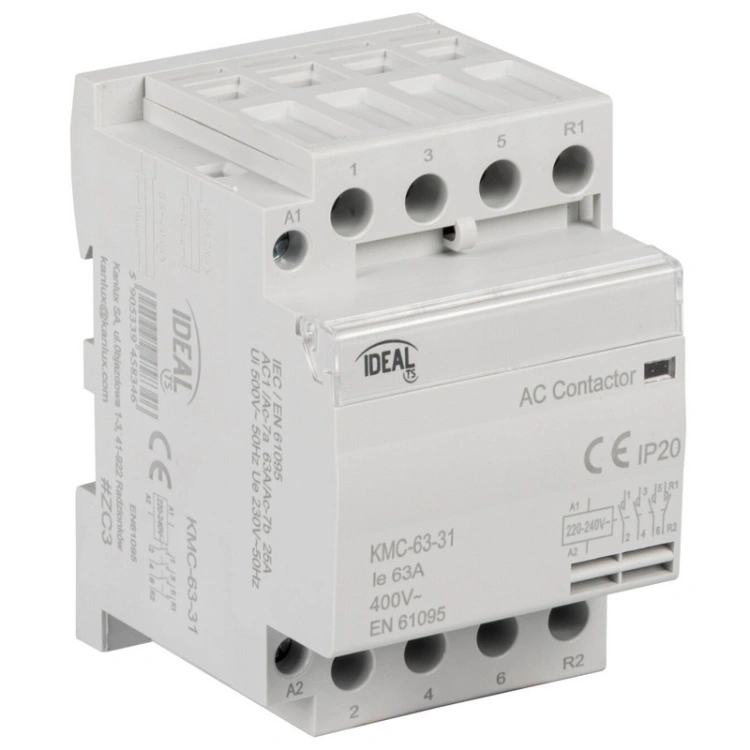 Stycznik modułowy, sterowanie230V AC KMC-63-31