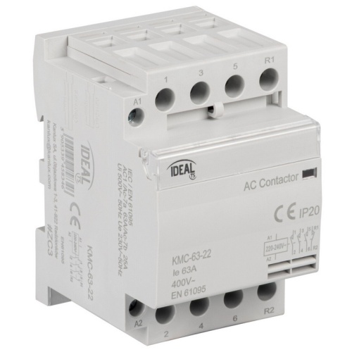Stycznik modułowy, sterowanie 230V AC KMC-63-22