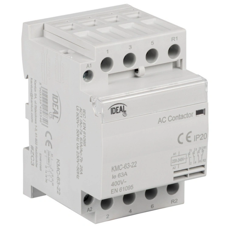 Stycznik modułowy, sterowanie 230V AC KMC-63-22