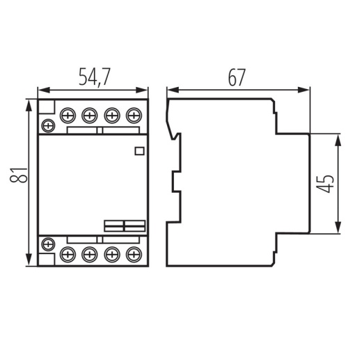 Stycznik modułowy KMC-63-22 63A 230V Ideal-TS