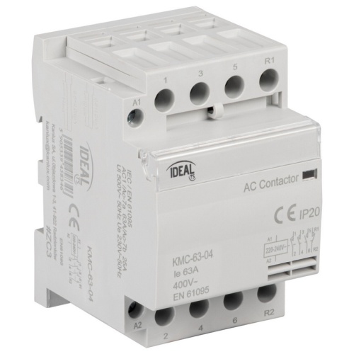 Stycznik modułowy, sterowanie 230V AC KMC-63-04