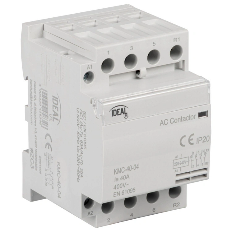 Stycznik modułowy, sterowanie 230V AC KMC-40-04