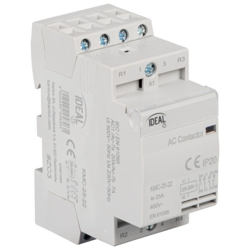 Stycznik modułowy, sterowanie 230V AC KMC-25-22