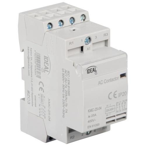 Stycznik modułowy, sterowanie 230V AC KMC-25-04