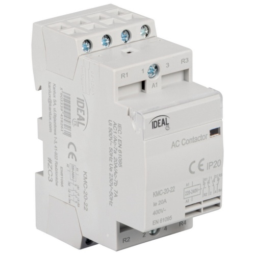 Stycznik modułowy, sterowanie 230V AC KMC-20-22