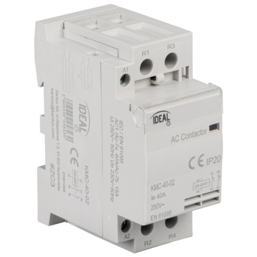 Stycznik modułowy, sterowanie 230V AC KMC-40-02