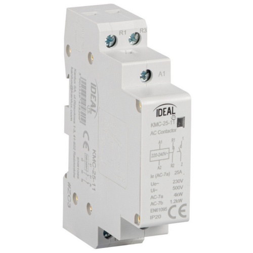 Stycznik modułowy, sterowanie 230V AC KMC-25-11