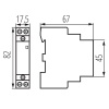 Stycznik Kanlux Ideal TS 1NO 1NC 230V AC