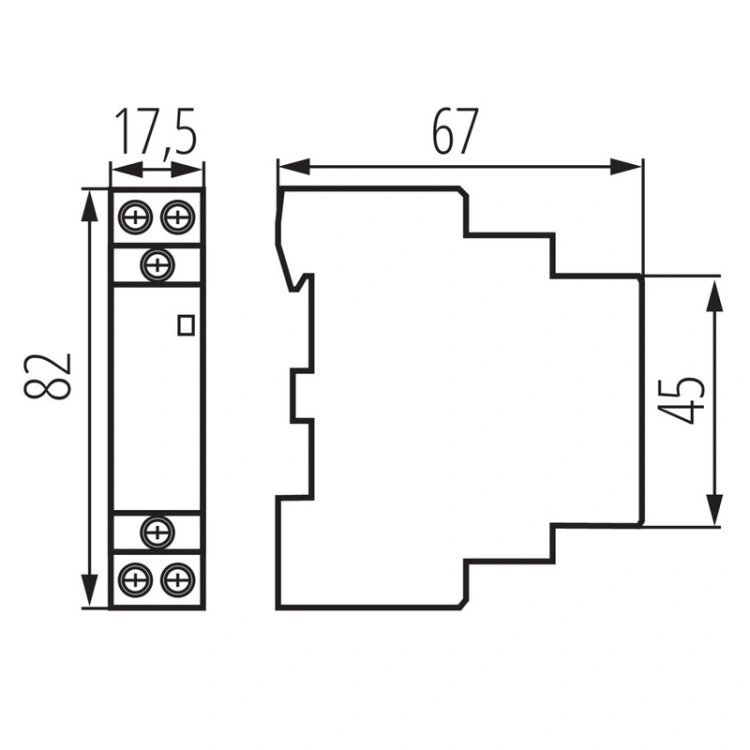 Stycznik Kanlux Ideal TS 1NO 1NC 230V AC