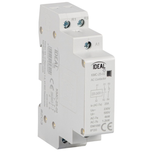 Stycznik modułowy, sterowanie 230V AC KMC-25-02