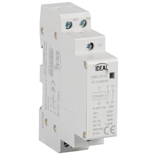 Stycznik modułowy, sterowanie 230V AC KMC-20-02