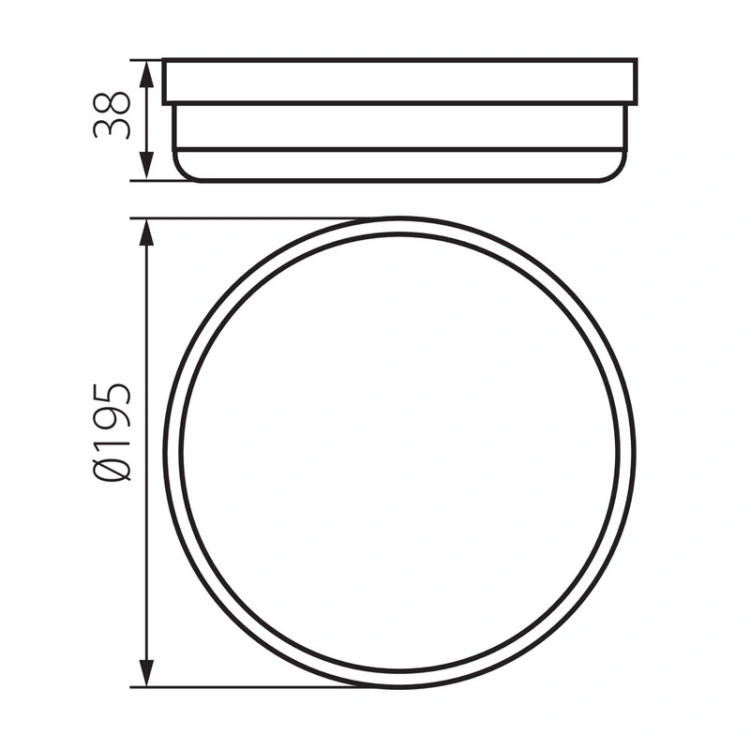Czarna oprawa natynkowa LED IP54 okrągła