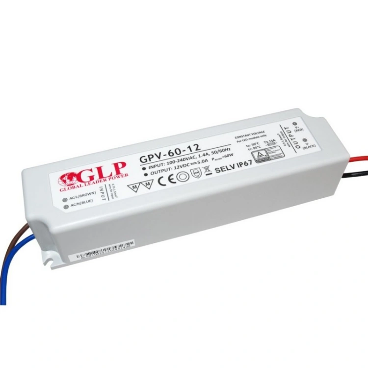 Zasilacz LED do instalacji zewnętrznych 12V 60W