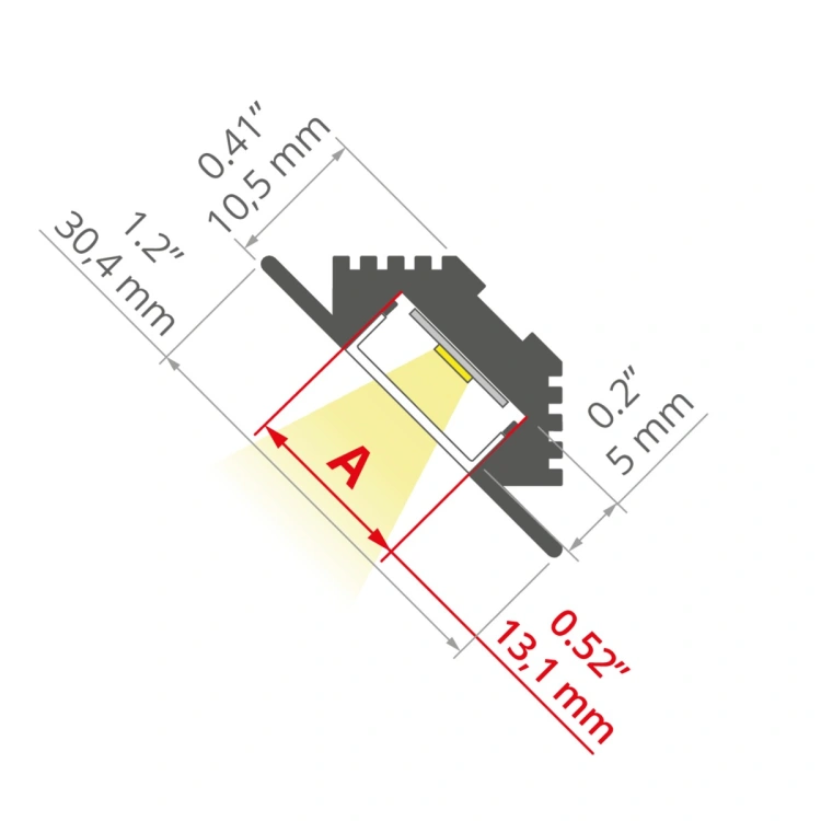 Profil LED PAC ALU klosz transparentny; odcinki 1m, 2m, 3m wymiar.jpg
