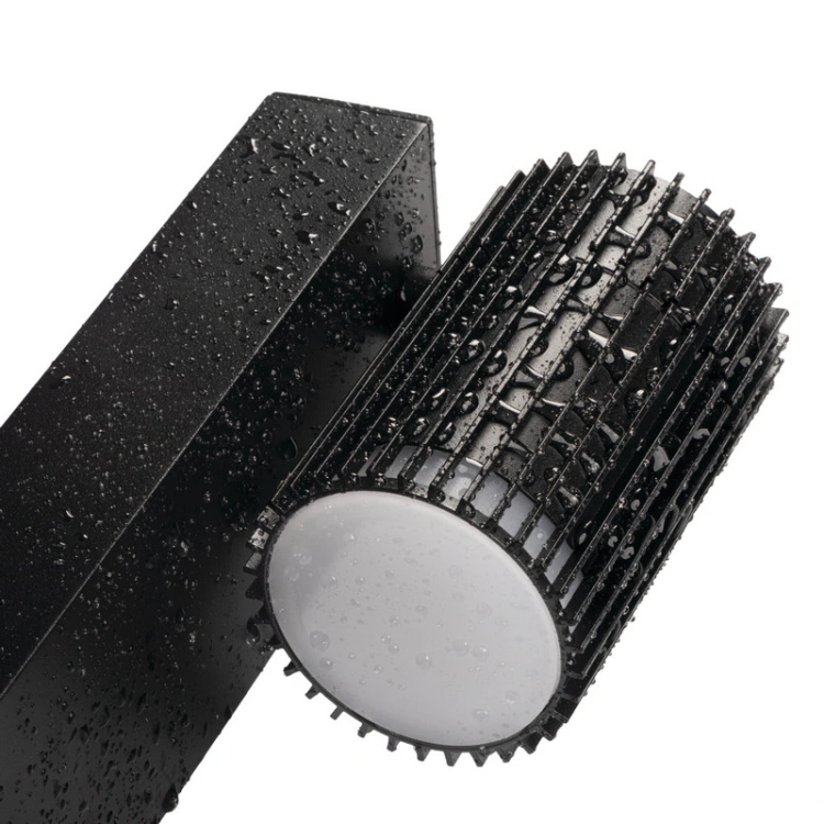 Oprawa ogrodowa GU10 IP44 czarna aluminium