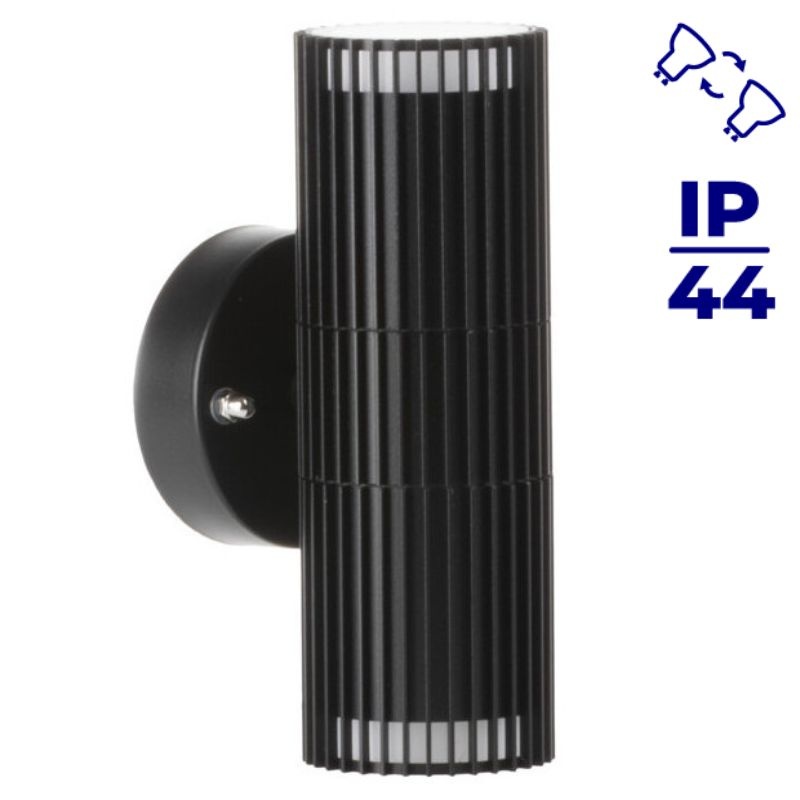 Kinkiet elewacyjny Kanlux RADILO EL 2X B czarny