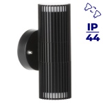 Kinkiet elewacyjny Kanlux RADILO EL 2X B czarny