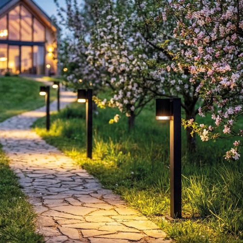 Lampa ogrodowa Kanlux RADILO 50 B czarna