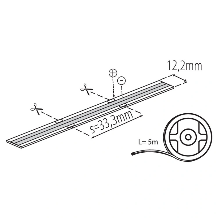 Taśma LED 24V IP65 Kanlux 39446 barwa ciepła WW