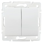 Łącznik podwójny schodowy LOGI 02-1060-102 bi biały Kanlux 25073