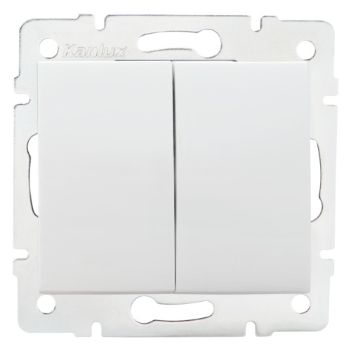 Łącznik podwójny schodowy LOGI 02-1060-102 bi biały Kanlux 25073