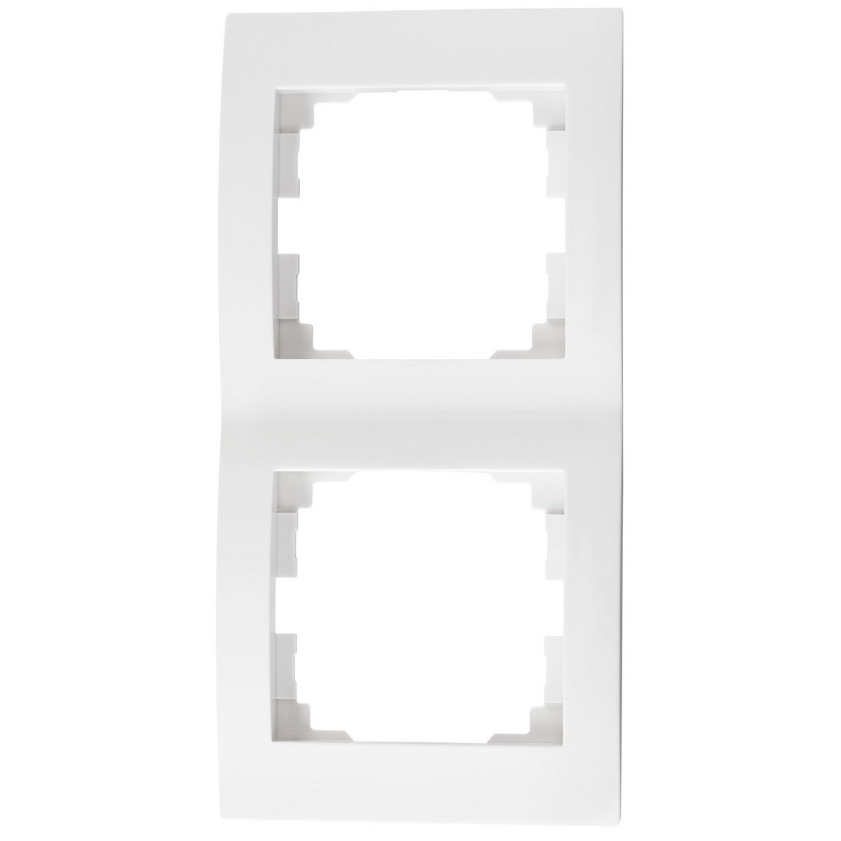 Ramka podwójna pionowa LOGI 02-1520-002 bi biała Kanlux 25122