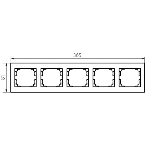 Ramka pięciokrotna pozioma LOGI 02-1500-002 bi biała Kanlux 25121