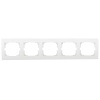 Ramka pięciokrotna pozioma LOGI 02-1500-002 bi biała Kanlux 25121