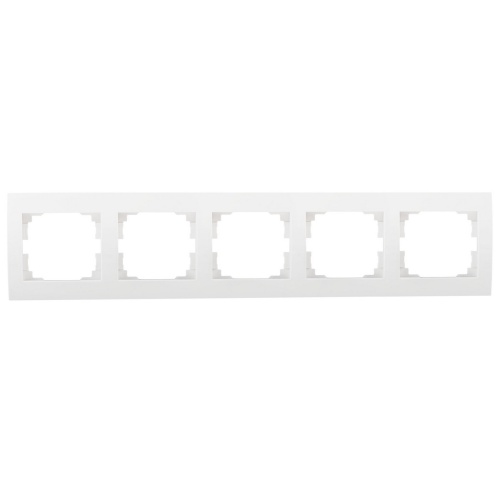 Ramka pięciokrotna pozioma LOGI 02-1500-002 bi biała Kanlux 25121