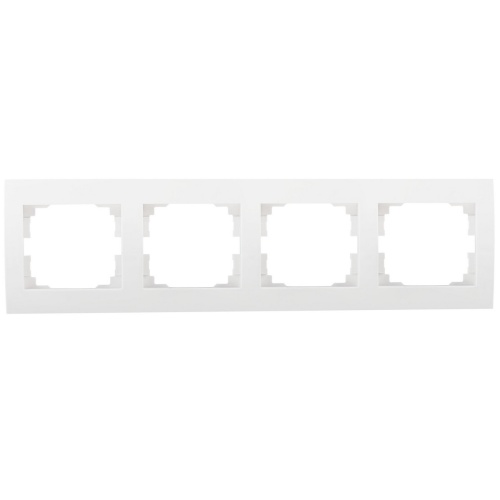 Ramka poczwórna pozioma LOGI 02-1490-002 bi biała Kanlux 25120