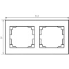 Ramka podwójna pozioma LOGI 02-1470-002 bi biała Kanlux 25118