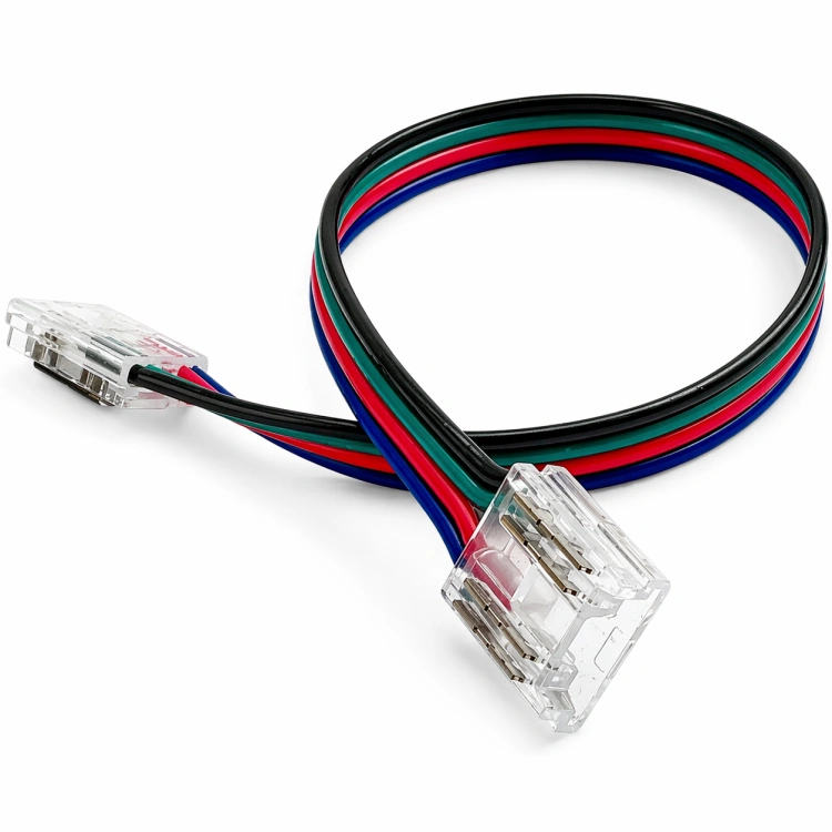 Złączka dwustronna z przewodem do taśmy LED COB 10mm UNILED