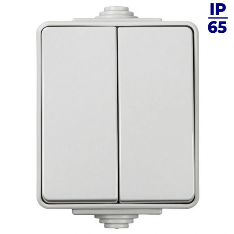 Łącznik świecznikowy TEKNO IP65GR 2G1W