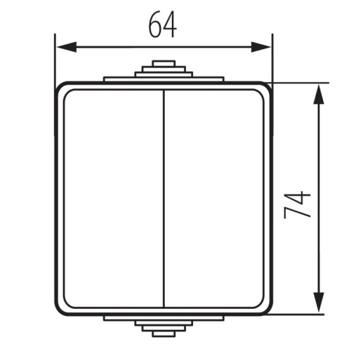 Szczelny łącznik oświetleniowy w kolorze szarym