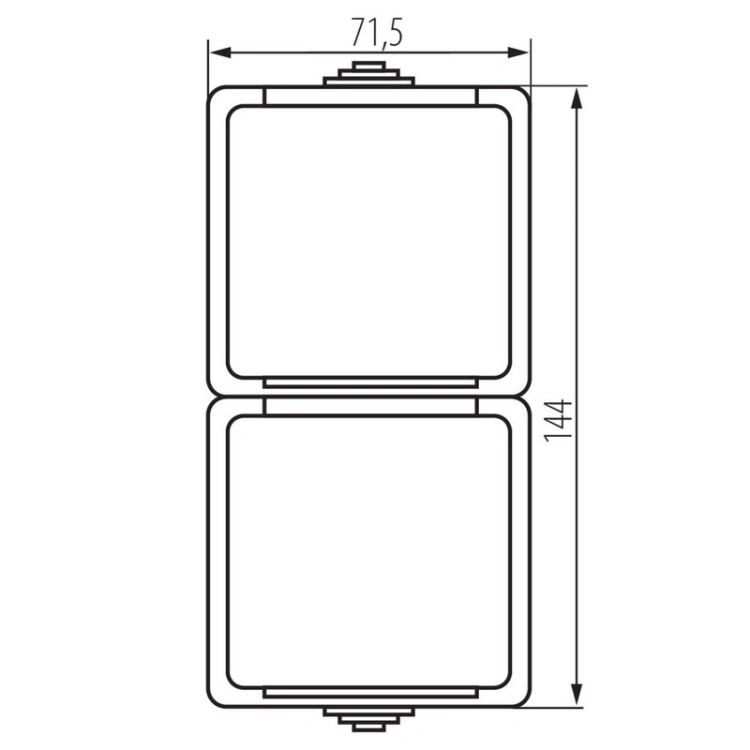Kanlux 27134 gniazdo Schuko 16A IP54